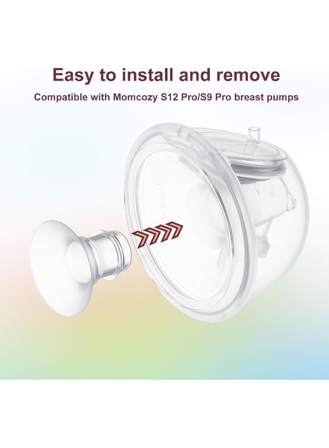 JIMOWANG أقراص الفلنج 17 مم 2 قطعة، متوافقة مع مضخة الثدي القابلة للارتداء Momcozy S12 Pro/S9 Pro/S12/S9 - Image 5