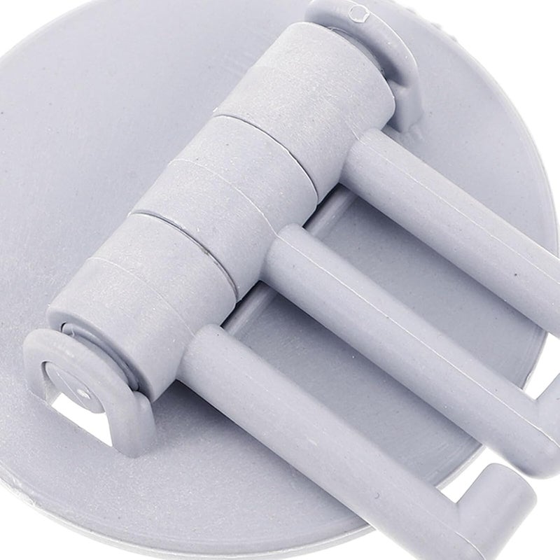 10pcs Rotating Adhesive Towel Hooks Heavy Duty Plastic Wall Storage Hooks for Bathroom Bedroom Coat and Hat Hanging No Drill Nordic Blue - Image 3