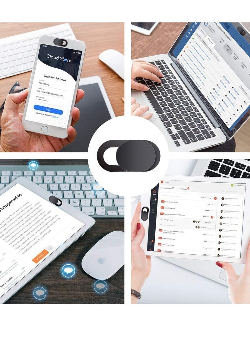 Generic - 3 Pack Webcam Cover Set Webcam Cover Fits Laptop, Desktop, Tablet, Smartphones to Protect Your Privacy and Security Multicolor - Image 1