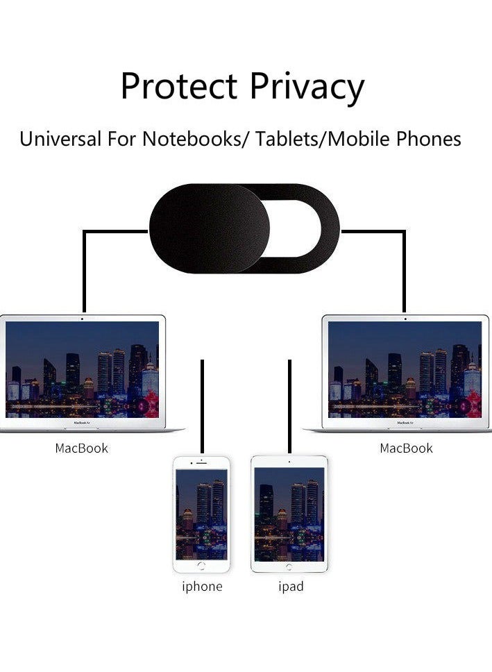 3 Pack Webcam Cover Set Webcam Cover Fits Laptop, Desktop, Tablet, Smartphones to Protect Your Privacy and Security Multicolor - Image 5