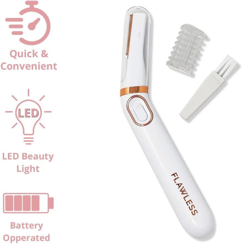 Flawless Finishing Touch Flawless Bikini Trimmer & Hair Remover for Women, Dry Use Intimate Razor, Painless Hair Removal With LED Light, All Skin Types - Image 1