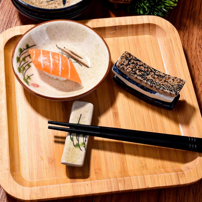 Whitenesser Japanese Style 4 Pcs Ceramic Chopstick Stand Rest Tableware Kitchen Tools for Hotel Restaurant Family - Image 5