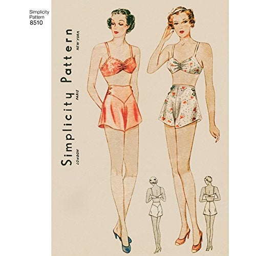 Simplicity Vintage Simplicity 1930's Fashion Women's Vintage Bra and Panties Sewing Patterns, Sizes 12-20 - Image 2