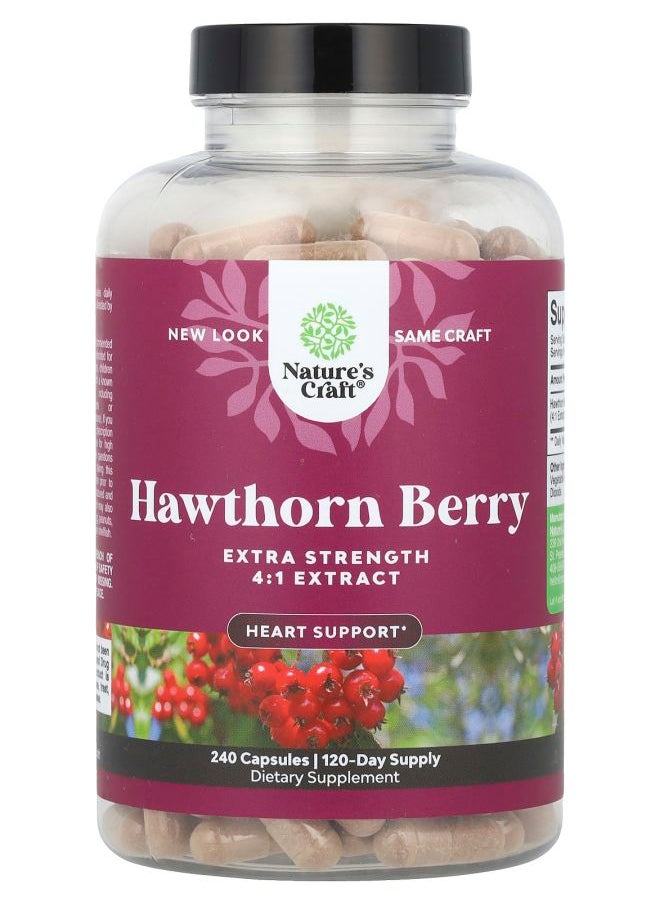 Nature's Craft Hawthorn Berry 240 Capsules 