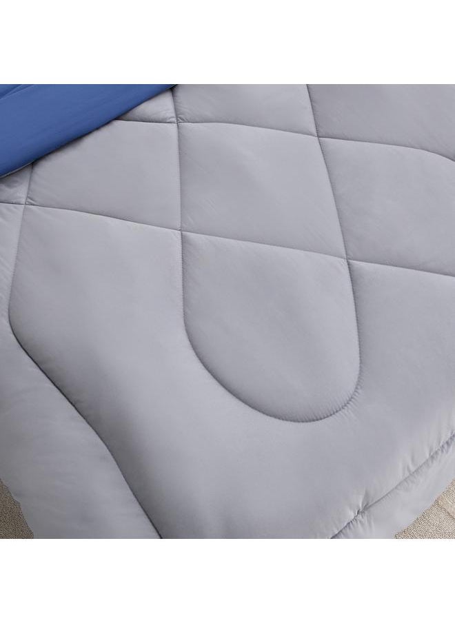 Home Box Derby 2-Piece Reversible Microfiber Twin Comforter Set - 160x220 cm  - Image 5