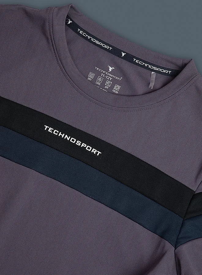 Technosport  Color Block Short Sleeves Round Neck T-Shirt for Men | Best Price UAE