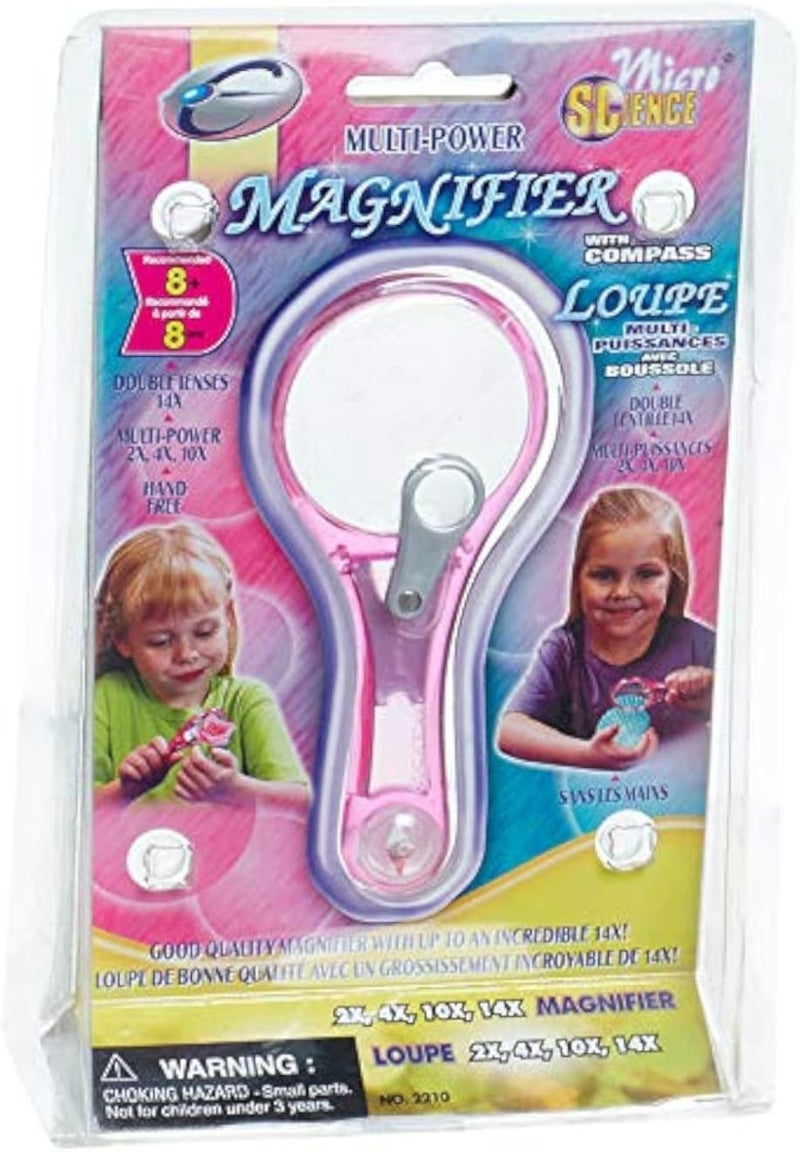 عدسة مكبرة متعددة القدرات من Estoclight 2210 مزودة ببوصلة - 2X/4X/10X/14X