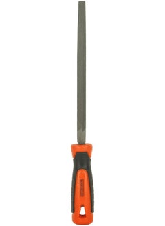 BLACK+DECKER Black+Decker 200Mm 2Nd Cut Bimaterial Handle Steel Triangle File, Orange/Black - Bdht22147  - Image 2