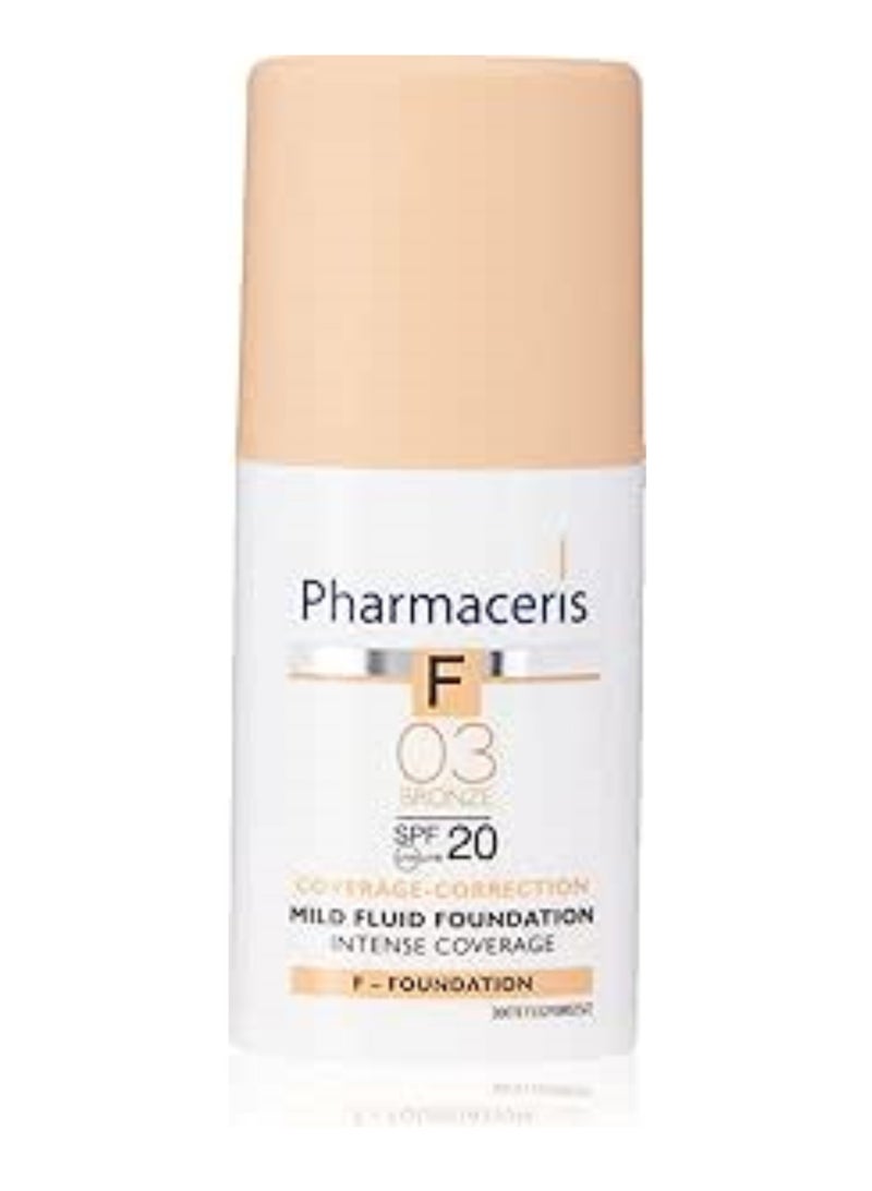 Ph Intense Coverage Mild Fluid Foundation, 30 Ml-F Bronze