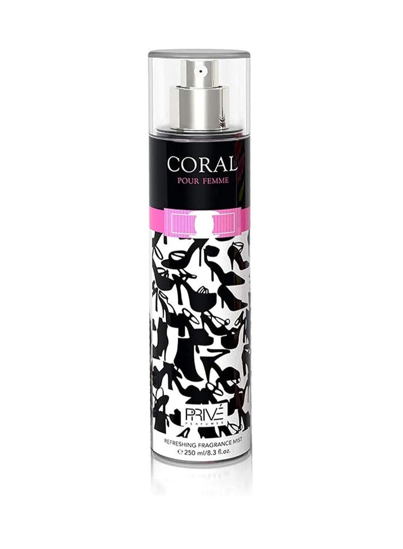 PRIVE Coral Body Spray For Women 250ml