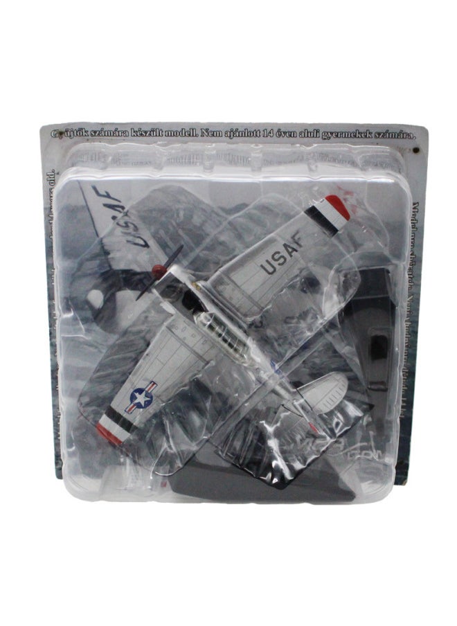 Amir 1:72 American 1953 Texas LT-6G Silver Trainer Simulation Static Aircraft Model-Color:Amir Aircraft  - Image 1
