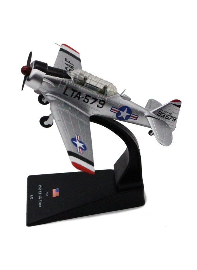 Amir 1:72 American 1953 Texas LT-6G Silver Trainer Simulation Static Aircraft Model-Color:Amir Aircraft  - Image 3