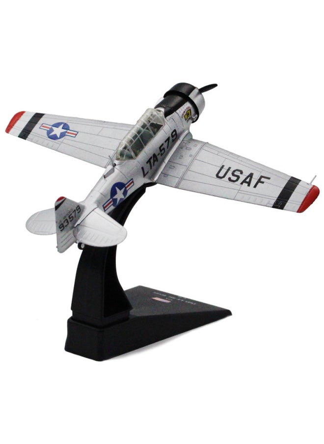 Amir 1:72 American 1953 Texas LT-6G Silver Trainer Simulation Static Aircraft Model-Color:Amir Aircraft  - Image 5