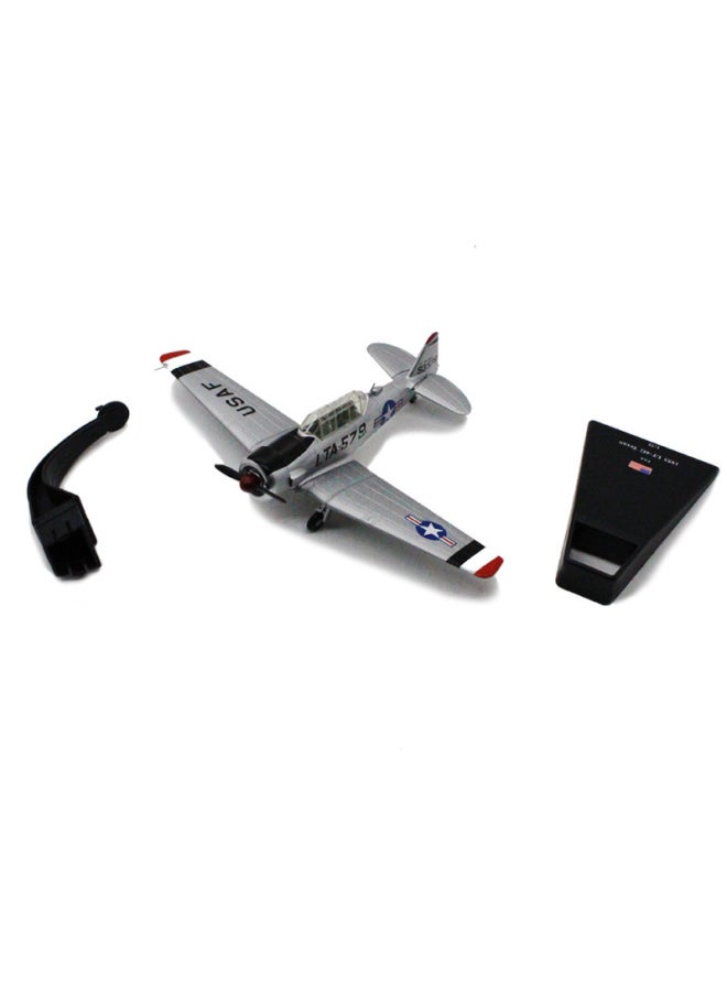Amir 1:72 American 1953 Texas LT-6G Silver Trainer Simulation Static Aircraft Model-Color:Amir Aircraft  - Image 4