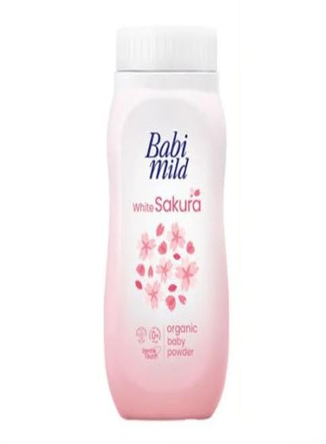 VIRAVIN HOUSEWARE Babi Mild White Sakura Organic Baby Powder, 45g - Image 1