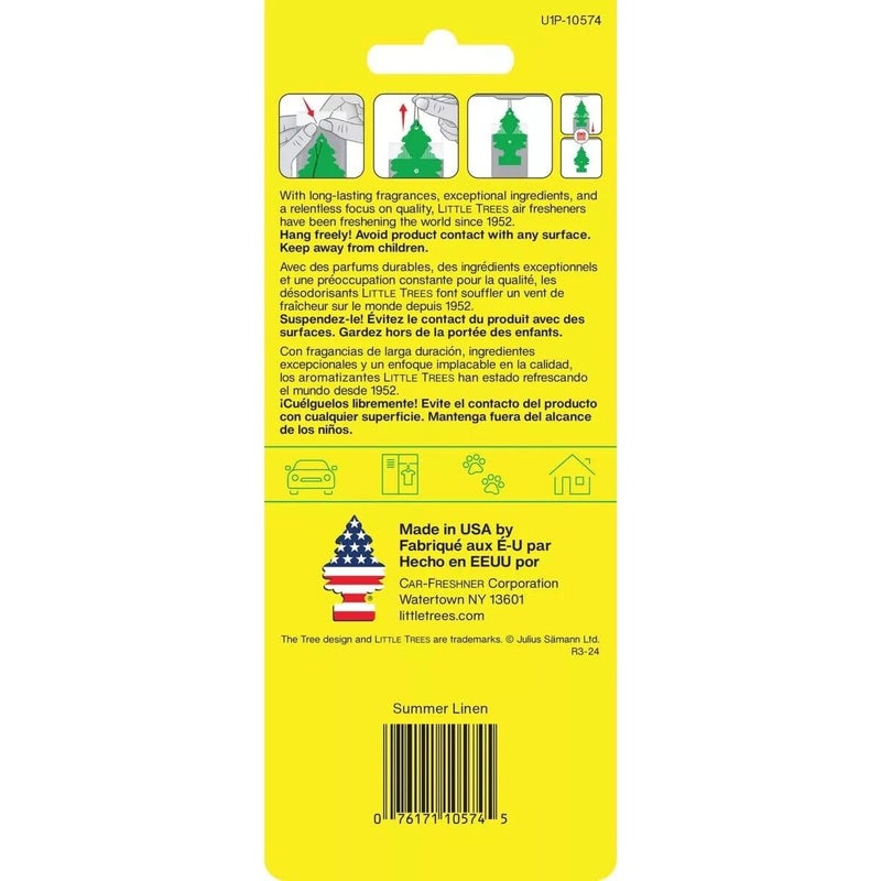 Little Trees Summer Linen Air Freshener - Pack of 12 - Image 3