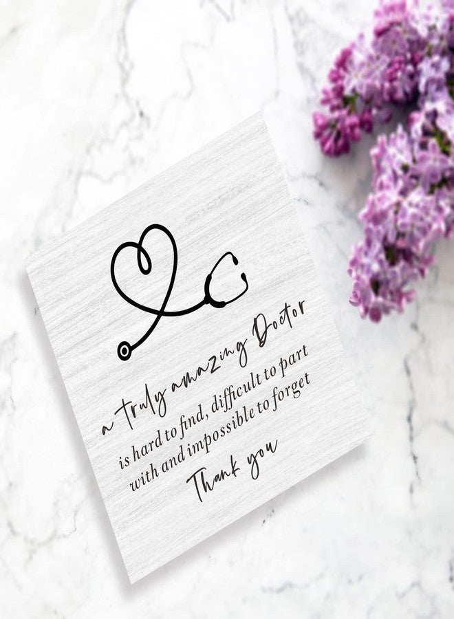 ZENNLAB Doctor Wood Sign - Thank You & Appreciation Gift for Doctors & Nurses, Unique Gifts for Men & Women on Special Occasions - Image 2