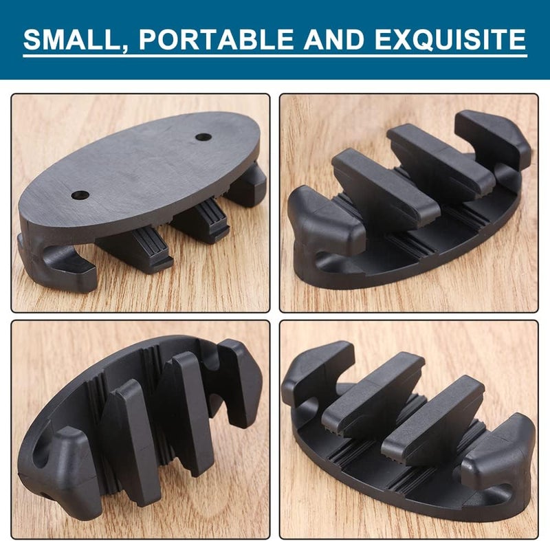 Yetaha 2PCS Zig Zag Anchor Cleat, Black Nylon Kayak Cleats for Canoes Marine Fishing Boat Kayak Accessories - Image 2