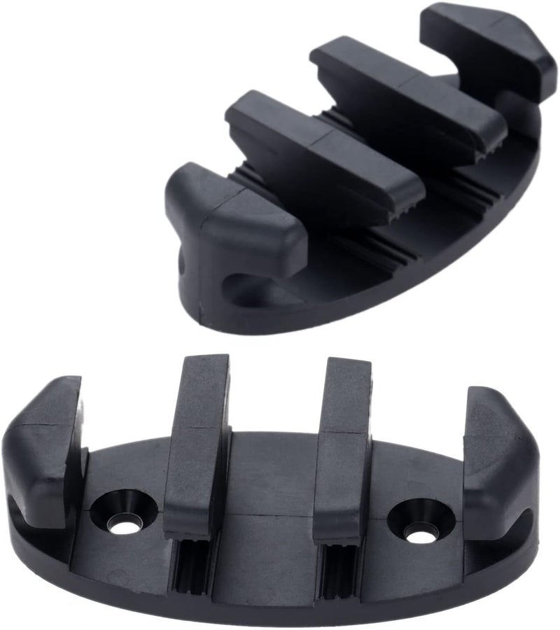 Yetaha 2PCS Zig Zag Anchor Cleat, Black Nylon Kayak Cleats for Canoes Marine Fishing Boat Kayak Accessories - Image 1