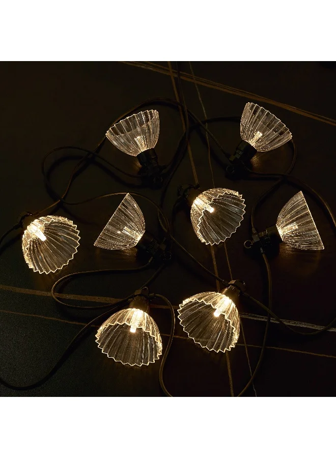Home Box Dux 8 Acrylic Lamp Shade with Warm LED String Light