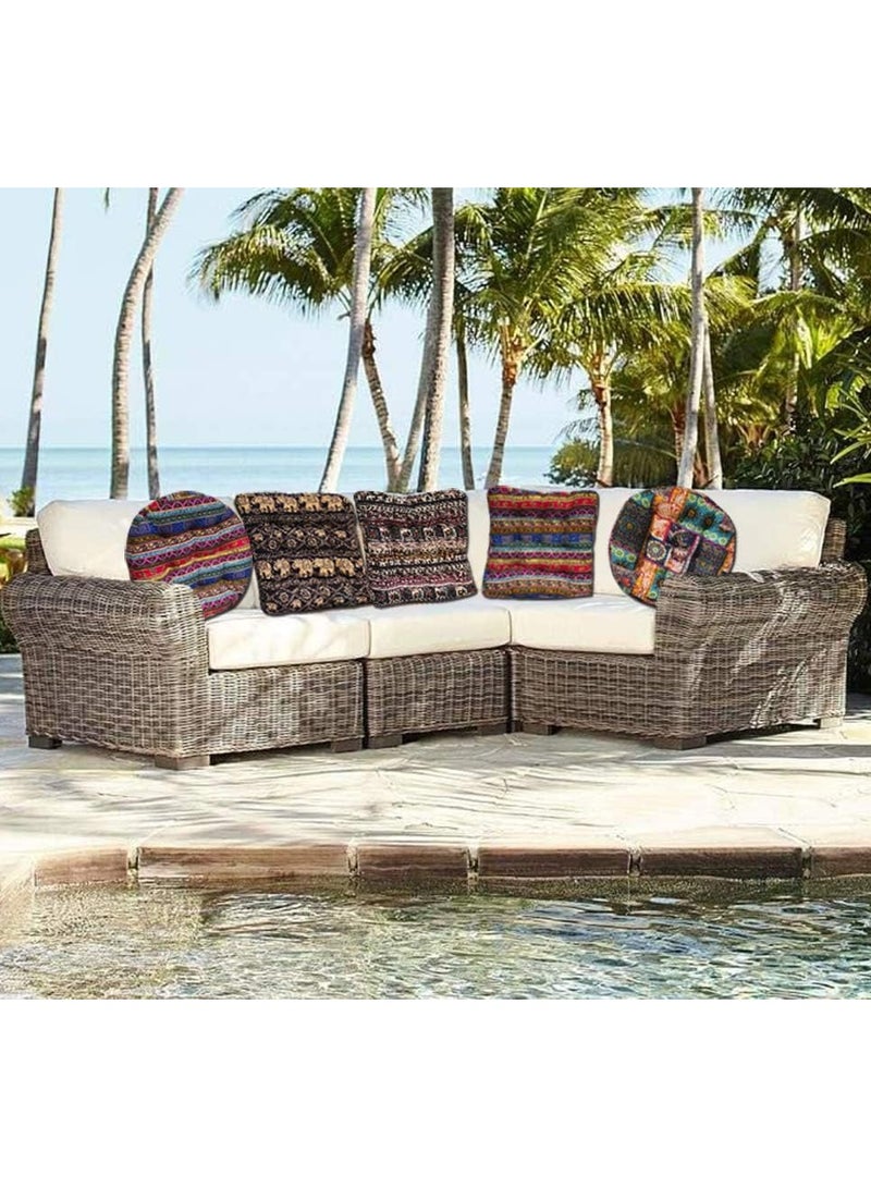 XICEN Boho Floor Cushion,  Square Cushion 55x55cm, Soft Cotton Seat Pillow, Tatami Floor Pillow Cushion for Living Room, Dining Room, Home Decoration - Image 5