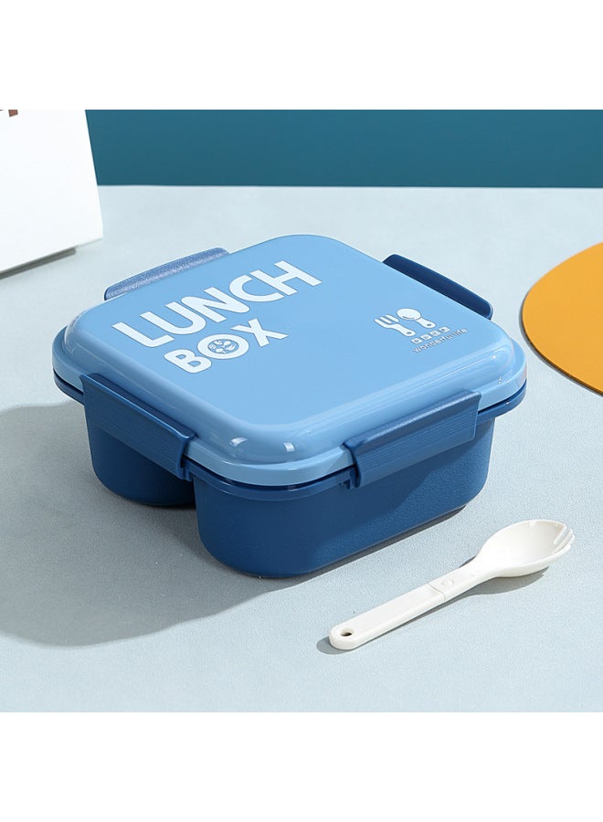 Food-grade Pp Lunch Box And Water Cup Set, Sealed Lunch Box For Students, Microwaveable Lunch Box For Office Workers, With Cutlery