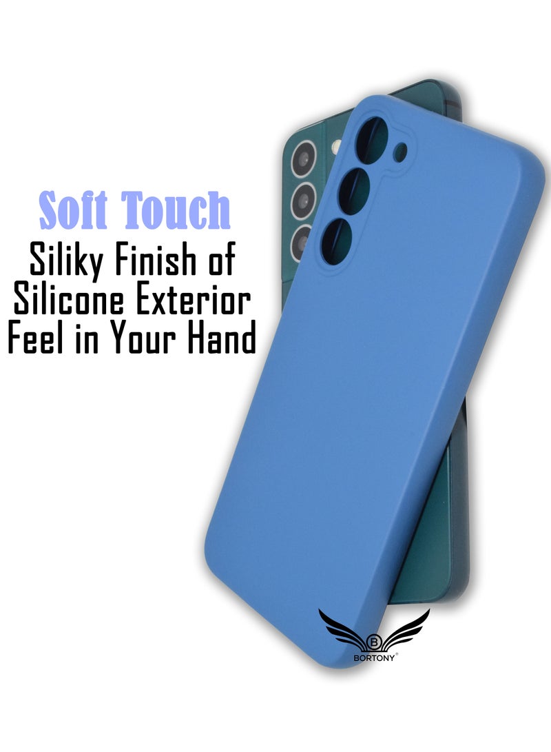BORTONY Galaxy S23 Plus Case Camera Protective Soft Silicone Cover Case Luxury Design Flexible Slim Cover Compatible with Samsung Galaxy S23 Plus - Image 2