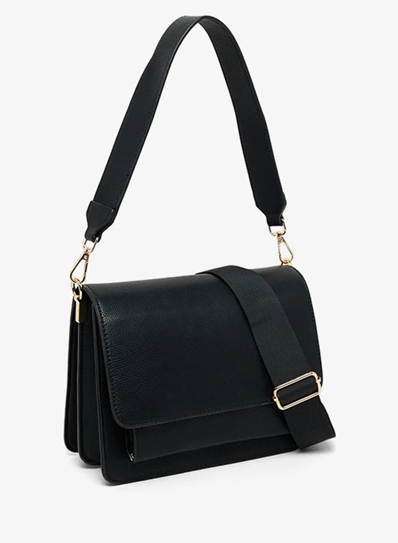 R&B Textured Shoulder Bag