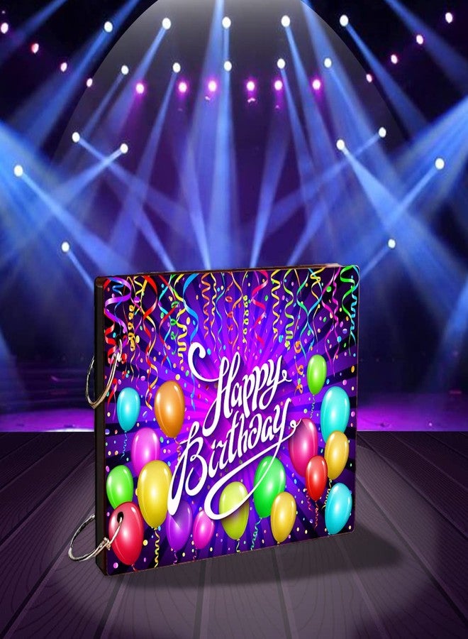 WallDaddy- Scrapbook Crafts (Flash Birthday) Scrap Book | Wooden Photo Album | 40 Black Color Paper Size "22 X 16 cm" "Wooden Photo Book (Photo Size Supported : 8x6 inch) - Image 4