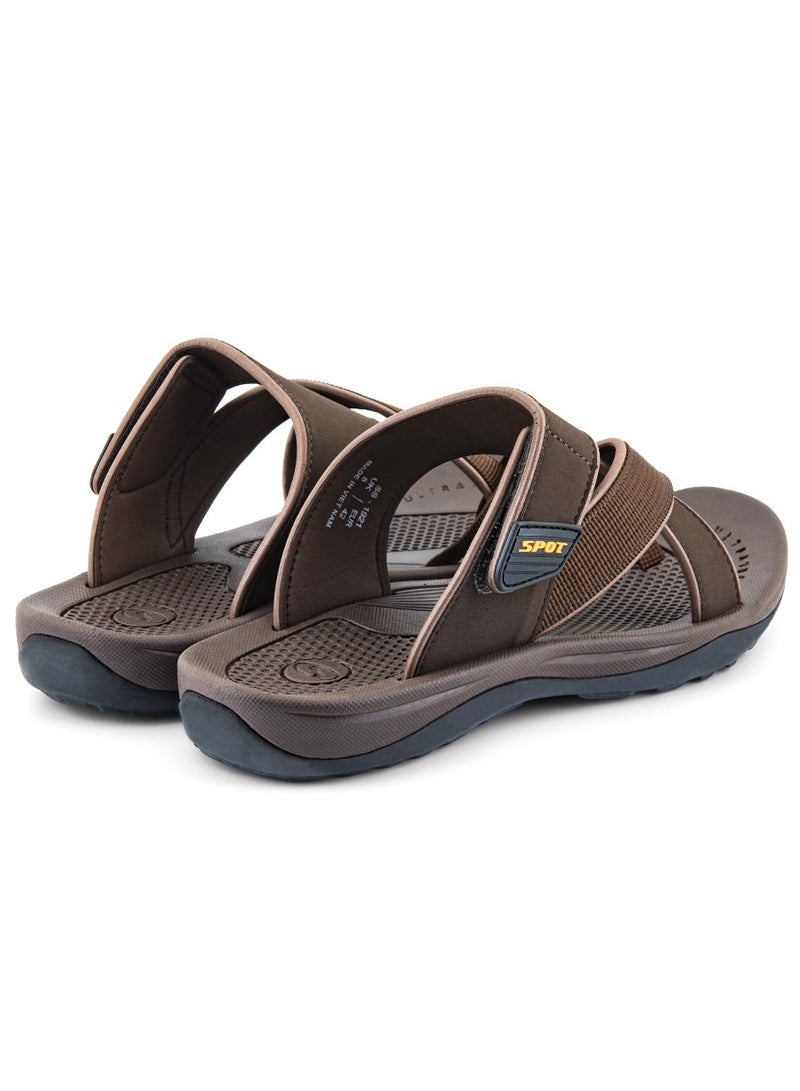 سبوت شباشب للرجال | شبشب رجالي كاجوال بمظهر تقليدي | SS-1921 براون - Image 3