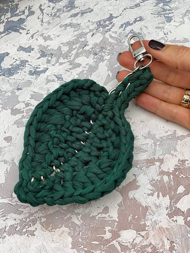 Bobilon T-Shirt Yarn Fettuccini Zpagetti Style, 7-9 mm Yarn for Crocheting, Knitting, Macrame, Ribbon Cotton Fabric, Ultramarine Green - Image 5