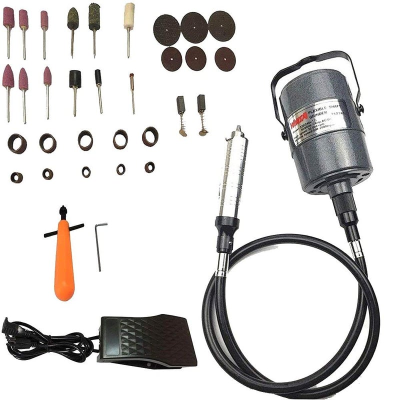 DIY Crafts Diy Crafts 10397 India 302707167490 Flexible Shaft Machine 22000 Rpm 110v-240v/60hz 1/4hp Jewelry Making, Polishing Tool, Multicolor  - Image 1