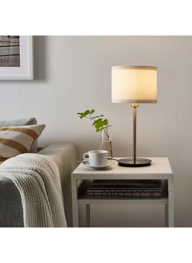 Generic - Table lamp base, nickel-plated, 30 cm - Image 1