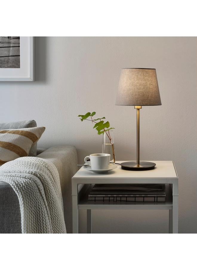 Generic - Table lamp base, nickel-plated, 30 cm - Image 1