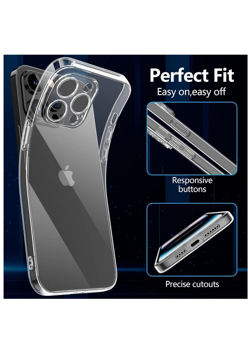 Raxoom Premium Clear Case Compatible with iPhone 15 Pro max Back Cover With Full Camera Lens Coverage, Anti-Yellowing & Slim Case Glossy Finish - Image 4