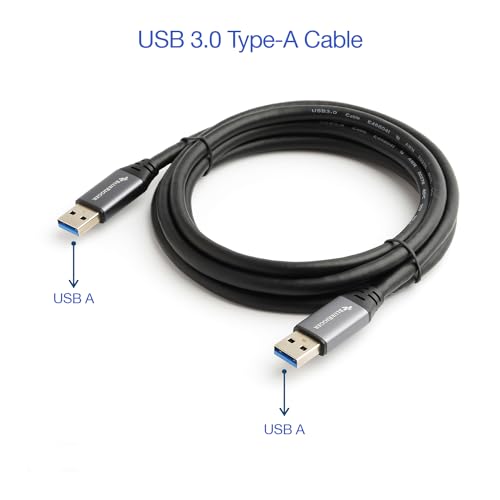 BlueRigger SuperSpeed USB 3.0 (Type A Male to Type A Male) Cable (3 Feet / 0.9 Meter) - Image 3