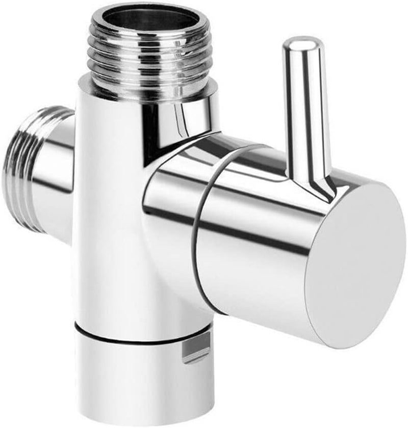 1 Inch 3 Way Shower Diverter Valve Water Separator Tee Adapter Adjustable Bathroom - Image 2