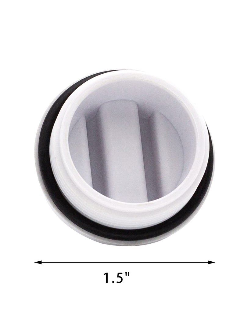 SYOSI - Threaded Winter Pool Plug Caps ,5pcs Swimming Pool Spa Return Line Winterizing Plugs Filter Drain Plug,Pool Threaded Return Plug with O-ring Pool Drain Cover Return Pipe - Image 1
