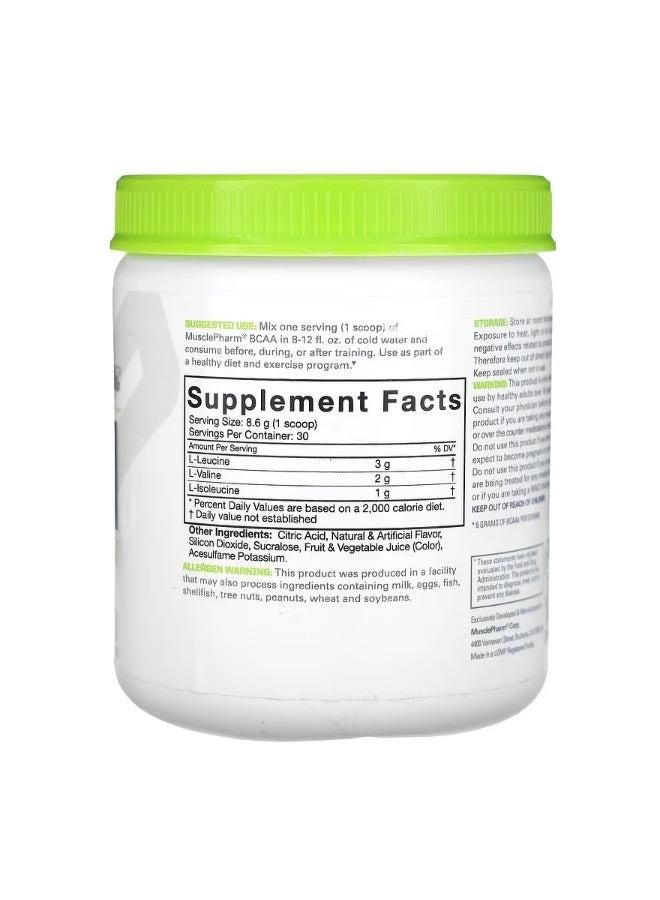 MusclePharm Essentials BCAA Fruit Punch 0.57 lbs 258 g - Image 2