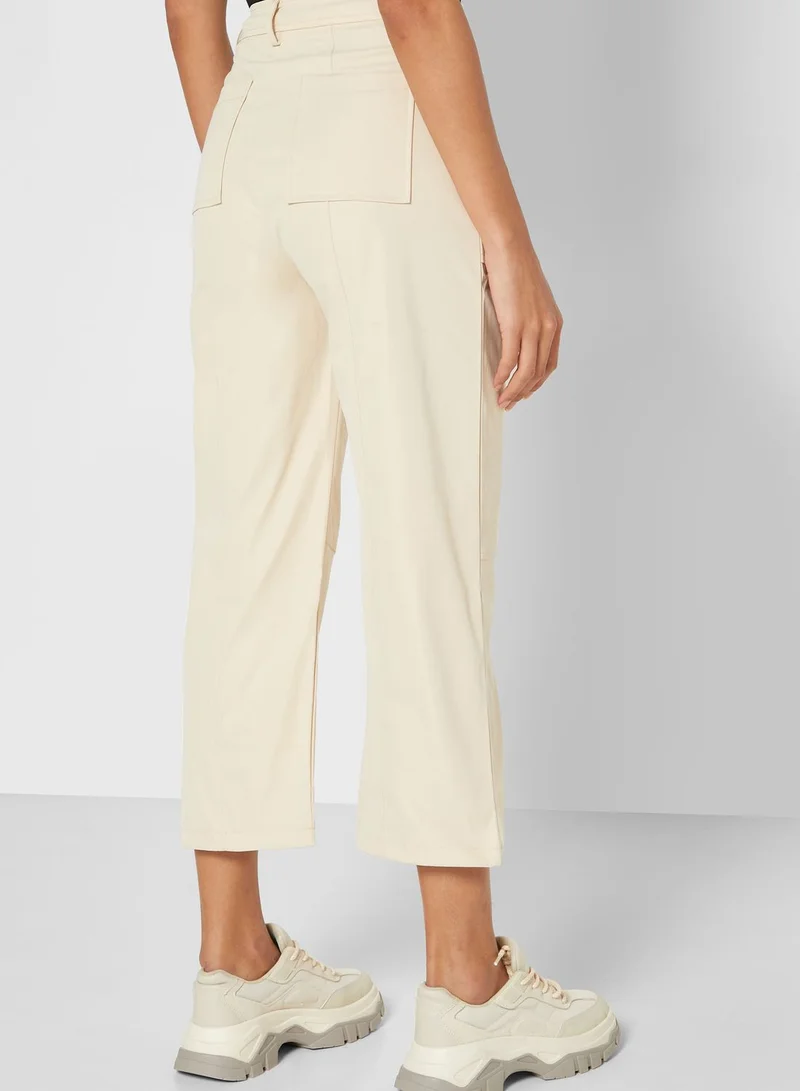 Ginger Self Tie Cargo Utility Pants