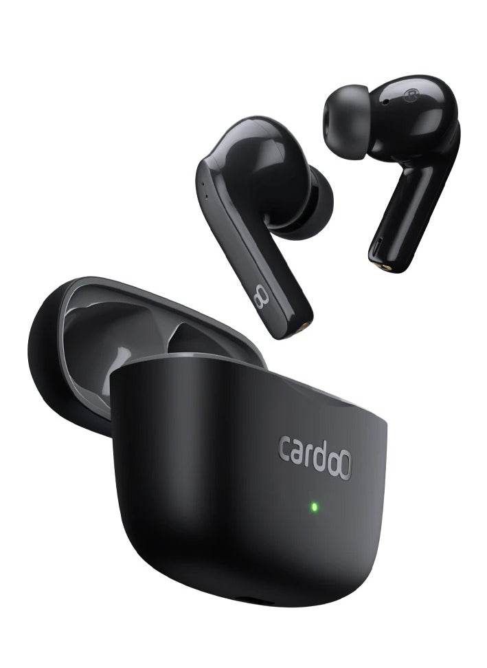 cardoo - Noise Cancelling True wireless EarBuds - In Ear Multi Connection Bluetooth 5.3 - Black - Image 1
