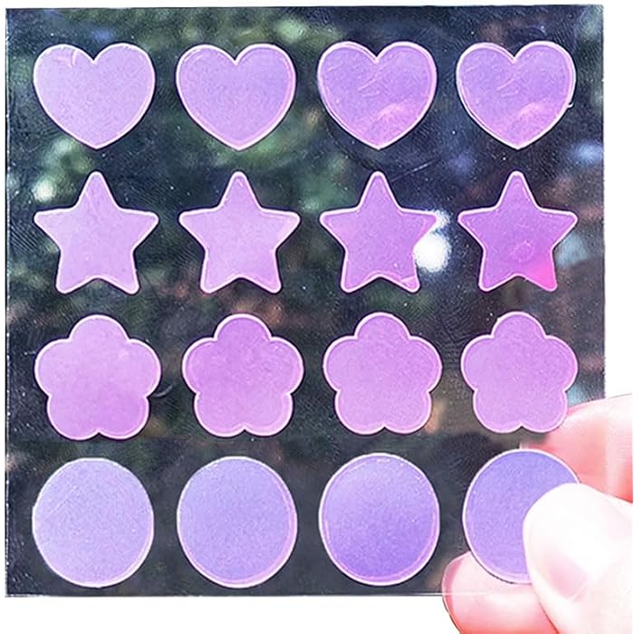 80 Pack Sunscreen Reminder Stickers, UV Stickers for Sunscreen Reapply Reminder, Color-Changing Visual Reminder Stickers to Help Check and Reapply Sunscreen for Kids Adults Outdoor Use,4 Fun Shapes