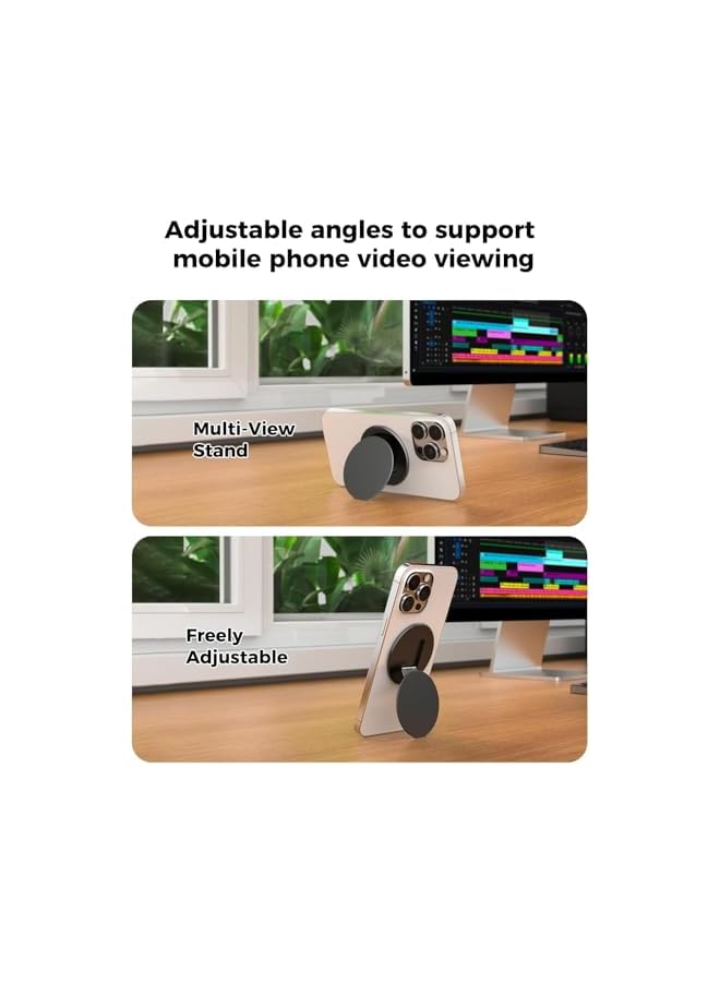 Green Tiger All-Metal Magnetic Phone Ring Holder for MagSafe, Magnetic Cell Phone Grip Stand Finger Ring Kickstand for MagSafe iPhone 16/15/14/13/12 Series - Image 4