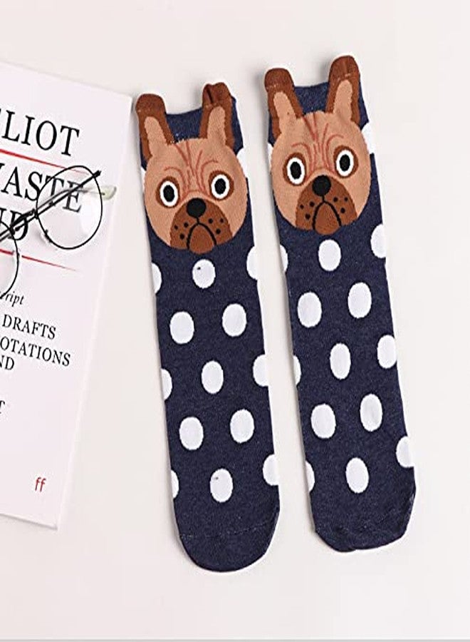 Missby® Girl's & Boy's Polka-Dot Puppy Loafer Socks (Pack of 5, Multicolor) - Image 4