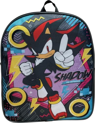 Ruz Sonic The Hedgehog 12 Kids Backpack Sonic Shadow School Bag Shadow - Image 1