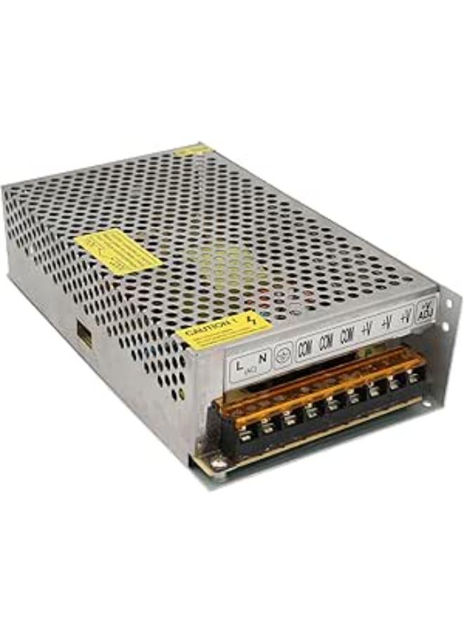 Seven S-120-12 - Iron Case Power Supply (Silver, 12V 10A)