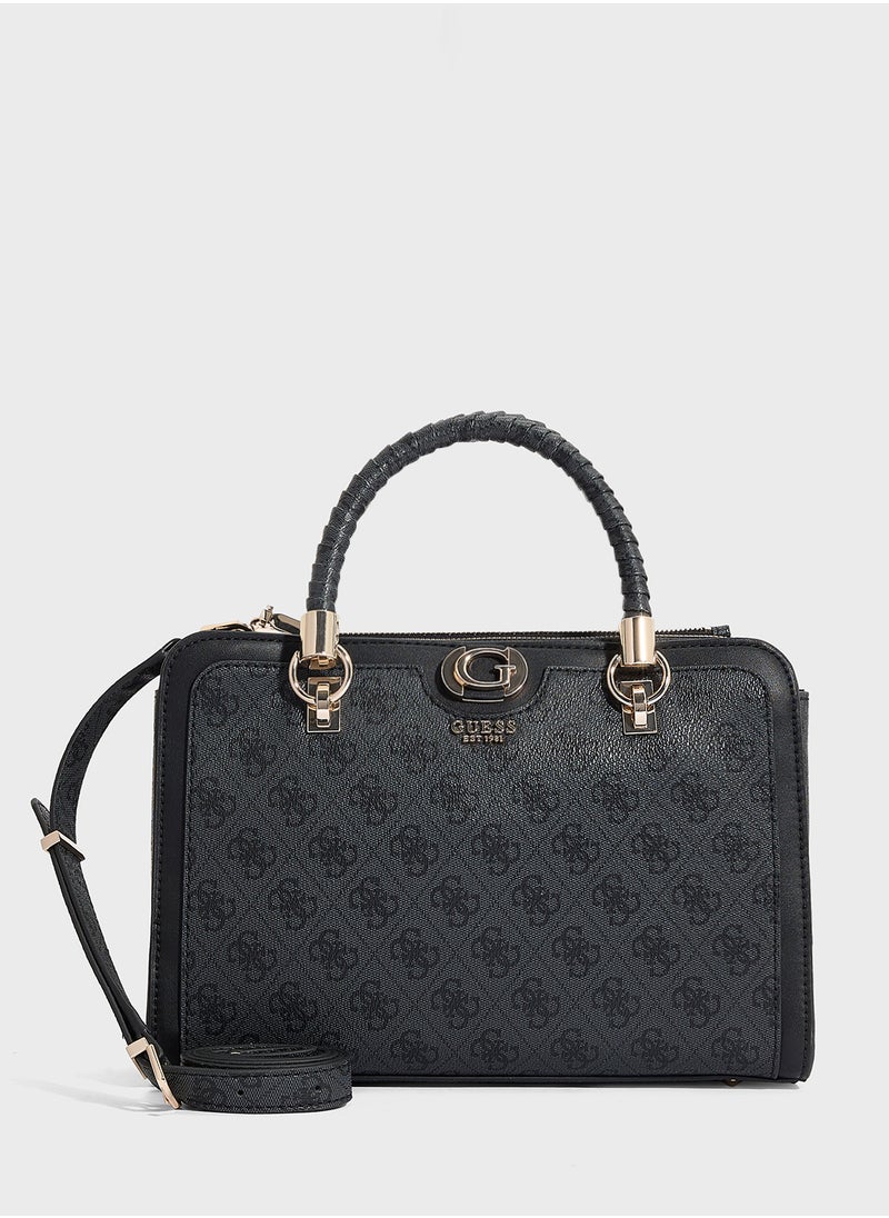 GUESS Orlina Logo Society Satchel  - Image 1