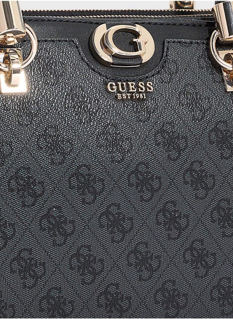 GUESS Orlina Logo Society Satchel  - Image 5