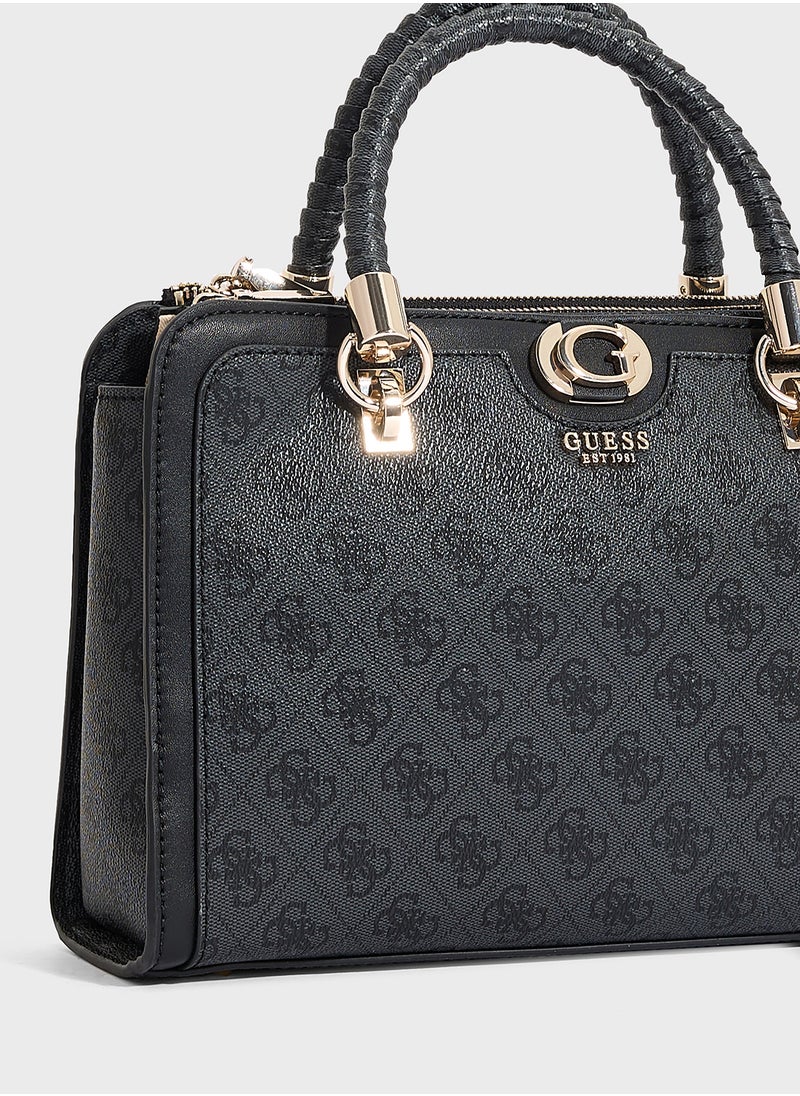 GUESS Orlina Logo Society Satchel  - Image 3