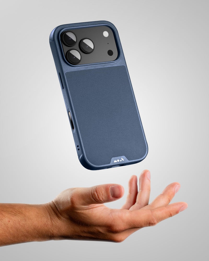Mous for iPhone 17 Pro Case, Compatible with MagSafe - Limitless - Protective Magnetic Cover for iPhone 17 Pro - Shockproof, Full Camera Protection, Anti-Scratch Back, Marine Blue - Image 4